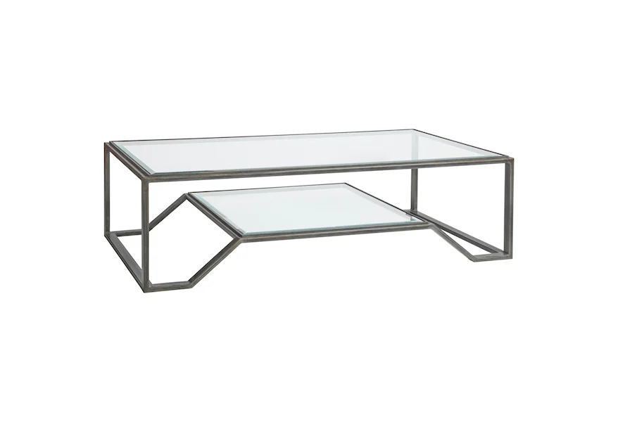 Artistica Metal Byron Rectangular Cocktail Table by Artistica at Z & R Furniture