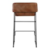 Moe's Home Collection Starlet Counter Stool Open Road Brown Leather-M2