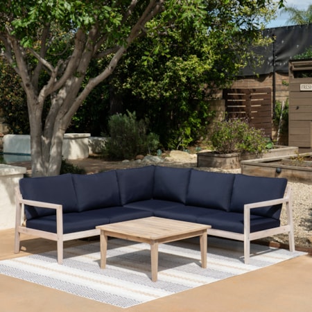 4-Piece Outdoor Sectional Sofa