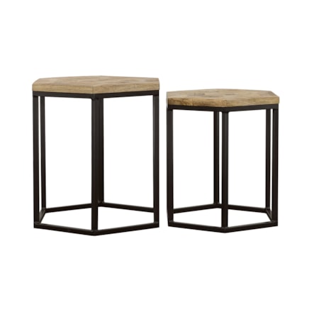 Adger 2-piece Hexagonal Nesting Tables and