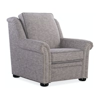 Transitional Power Recliner w/ Power Headrest