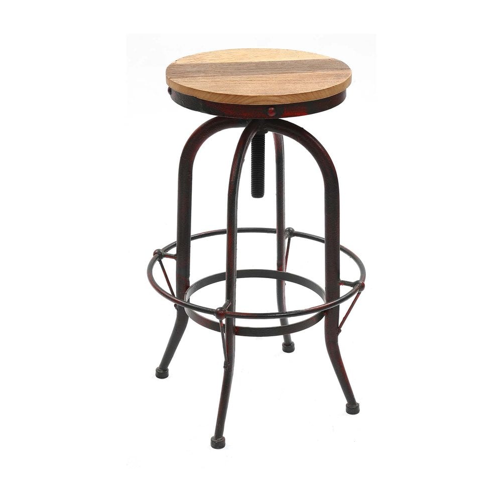 Progressive Furniture Boho A11542R Industrial Adjustable Swivel Stool