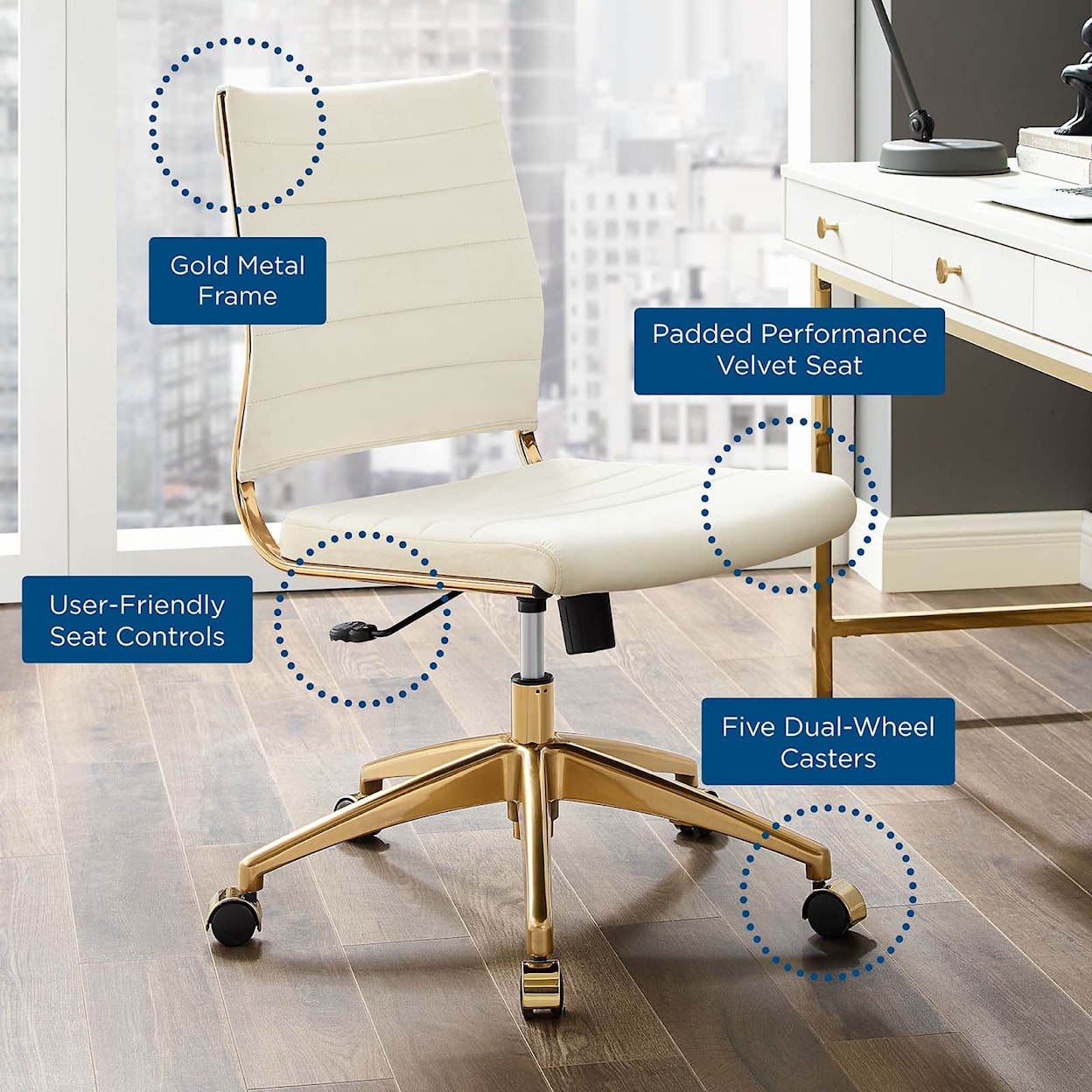 Modway Jive Armless Office Chair