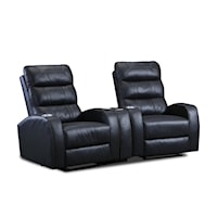 Contemporary Power Loveseat with Cupholders