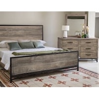 Rustic King Platform Bed