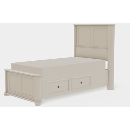 Twin XL Panel Bed Right Drawerside