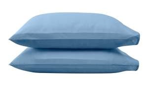 Queen Tempur Proair Pillowcase Set Blue Azure Linens