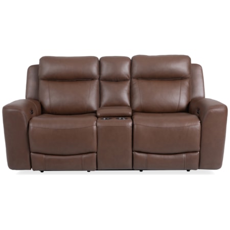 Power Reclining Console Loveseat