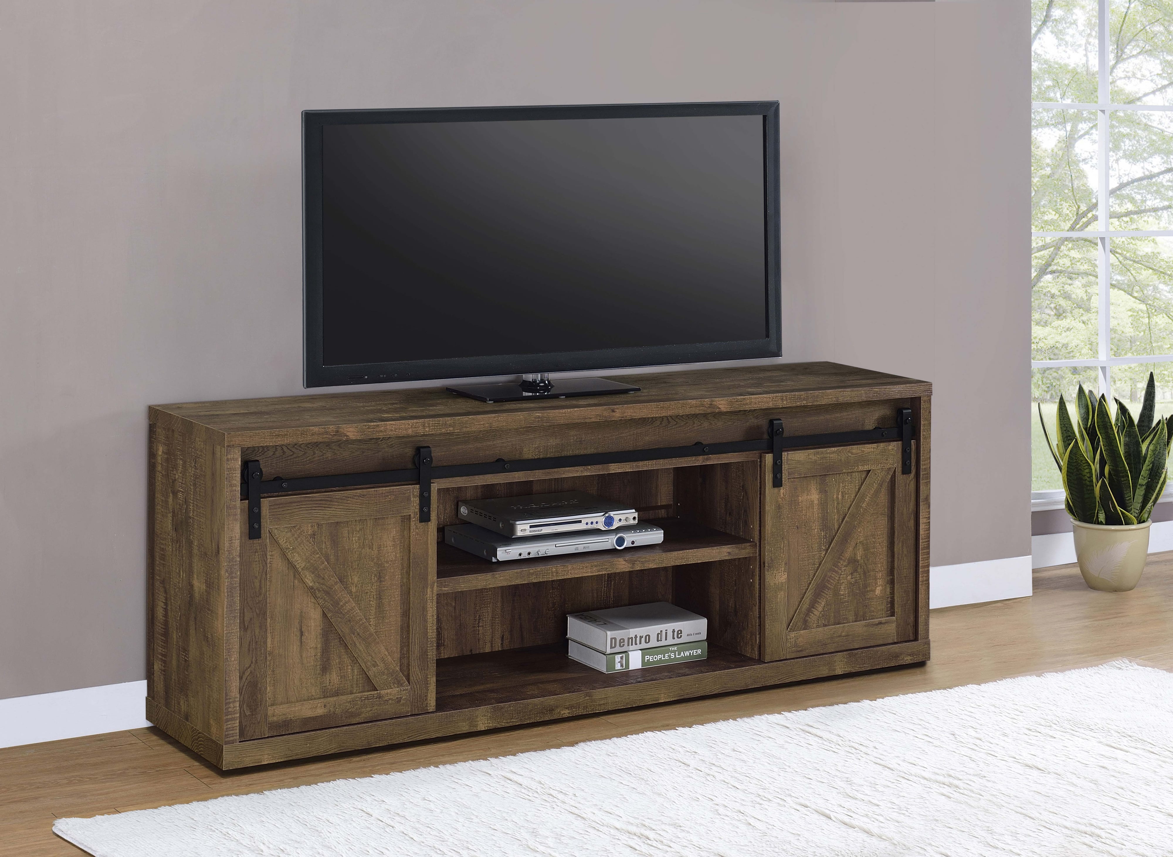 Brockton 3-shelf Sliding Doors TV Console