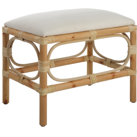 Laguna Small White Bench