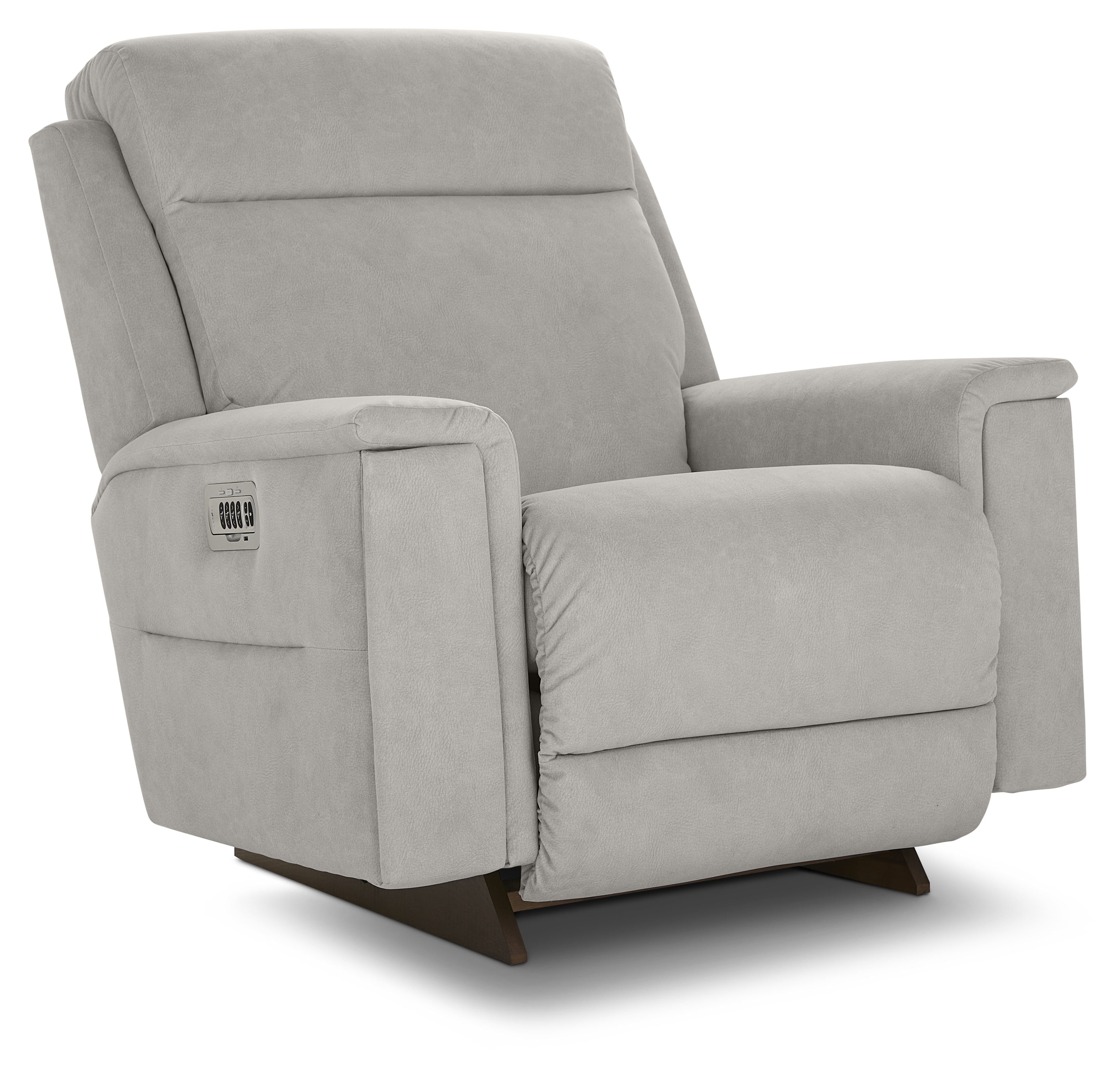 Casual Power Rocking Recliner w/HR &amp; Lumbar