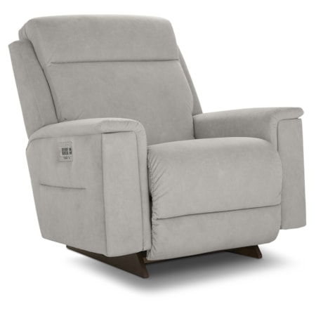 Casual Power Rocking Recliner w/HR & Lumbar
