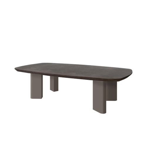 Rectangular Coffee Table - Cocoa/Iron