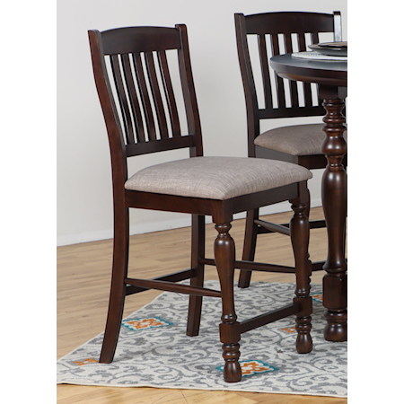 Counter Chair (2 Per Carton)-Brown