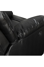 Elements International Palmdale Transitional Power Motion Recliner with Pillow Arms