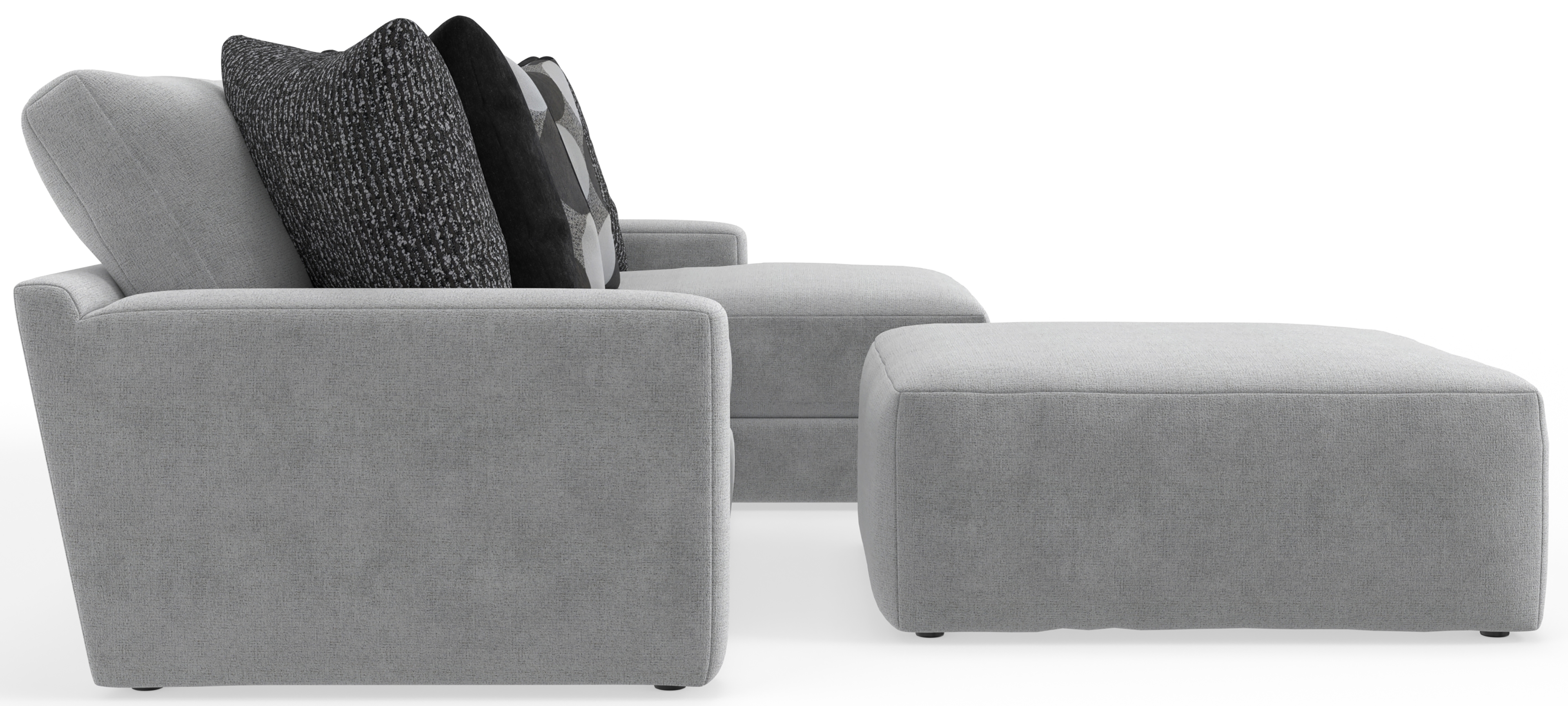 Jackson Furniture Arlo 3-Piece Sectional Sofa with Cocktail Ottoman