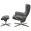 Stressless by Ekornes Wing Small Reclining Chair with Cross Base