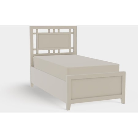 Atwood Twin XL Gridwork Bed with Right Drawerside Storage