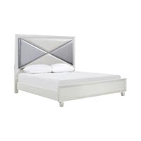 Contemporary California King Panel Bed