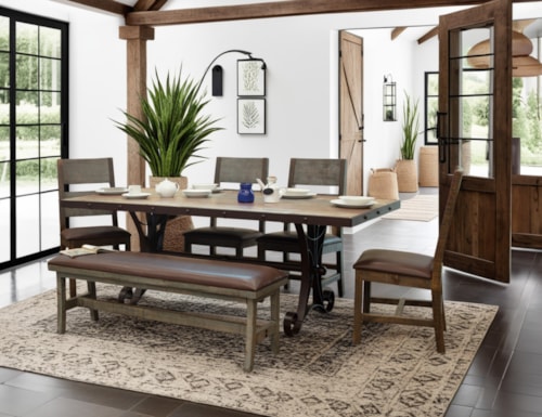 Rustic 6-Piece Dining Set