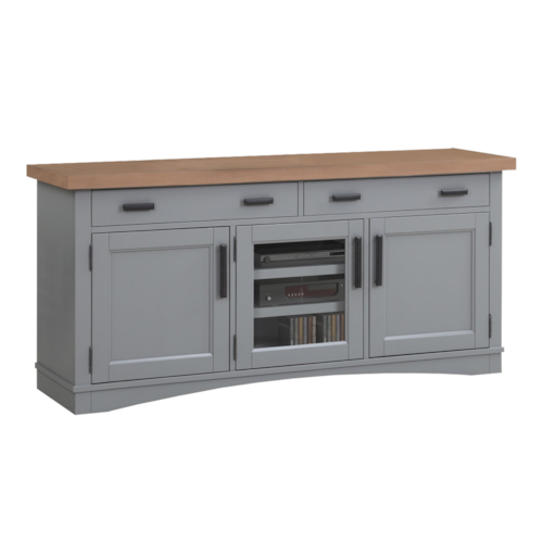 Farmhouse TV Console with Cord Management