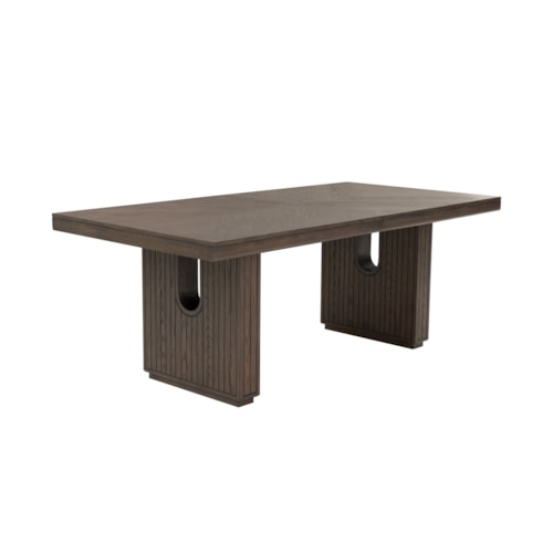 Contemporary Rectangular Dining Table with 24" Butterfly Leaf