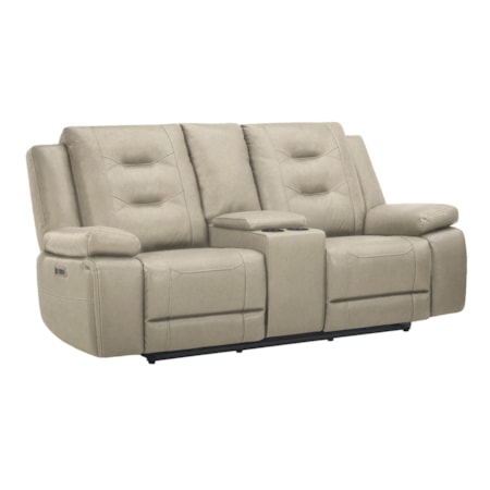 Power Reclining Console Loveseat