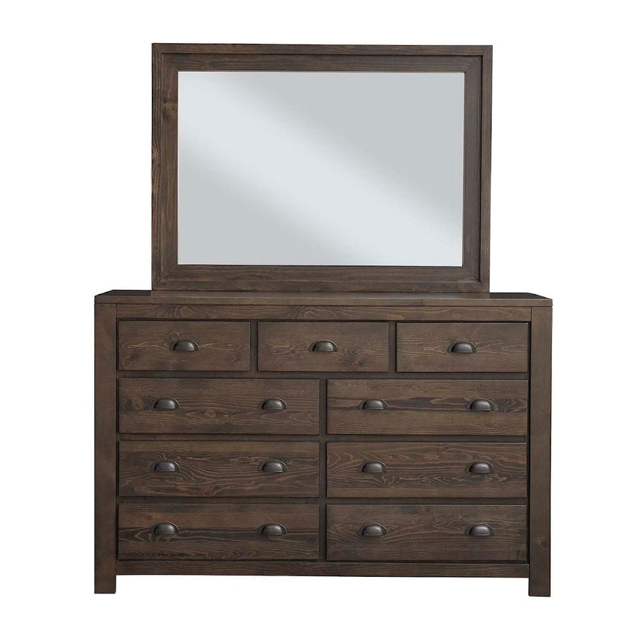 Progressive Furniture Falcon Bluff Dresser and Mirror
