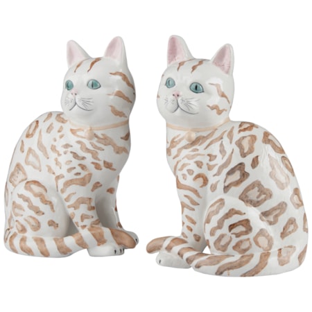 Coco Cat Statues - Pair