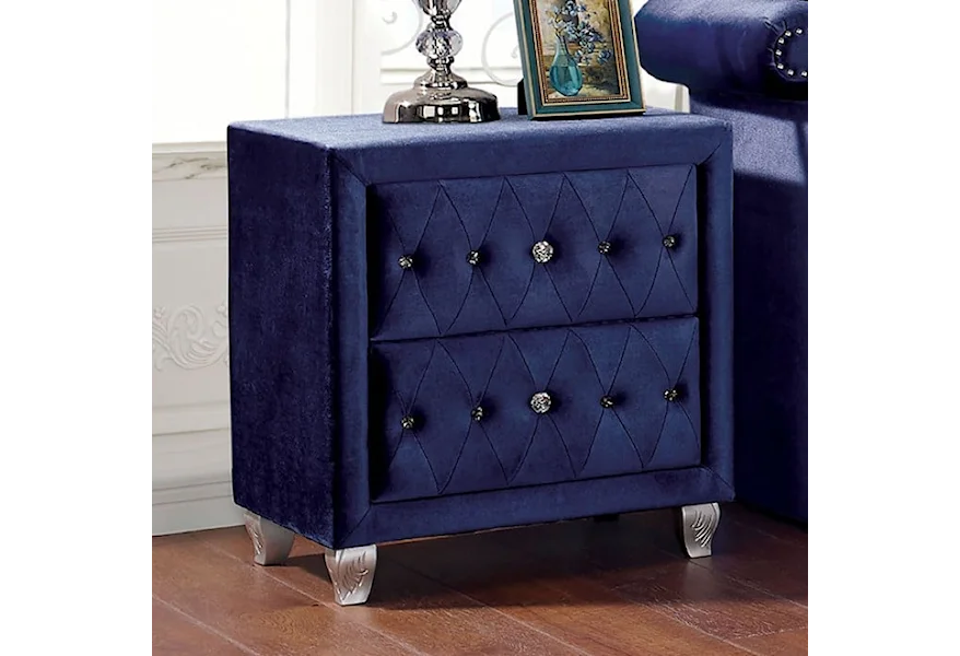 Alzir Night Stand by Furniture of America at Dream Home Interiors
