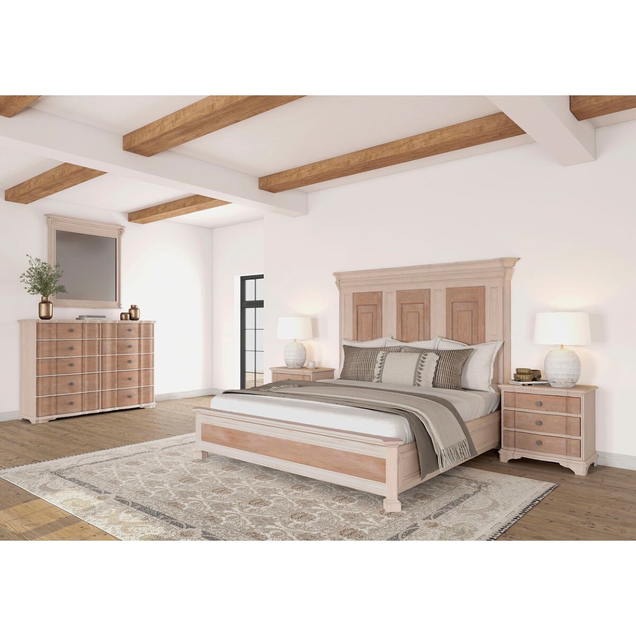 A.R.T. Furniture Inc Alcove 5-Piece King Panel Bedroom Set