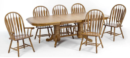 Dining Table with Self-Storing Leaf