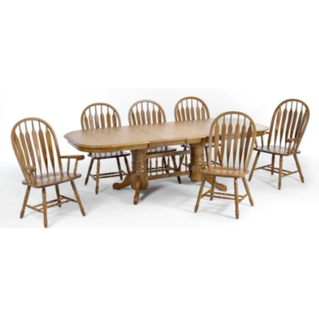 Dining Table with Self-Storing Leaf