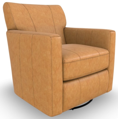 Contemporary Swivel Barrel Chair