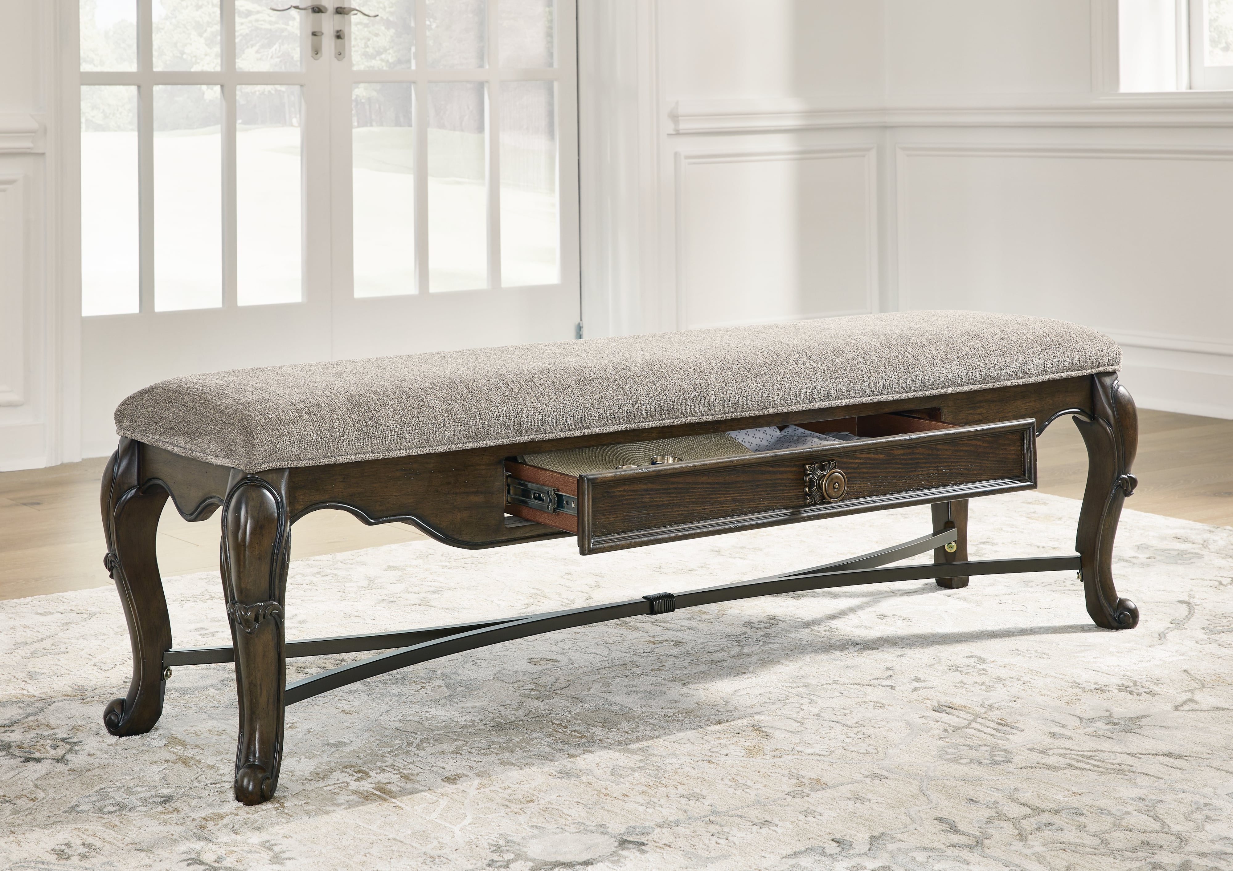 Signature Design by Ashley Maylee Upholstered Storage Bench
