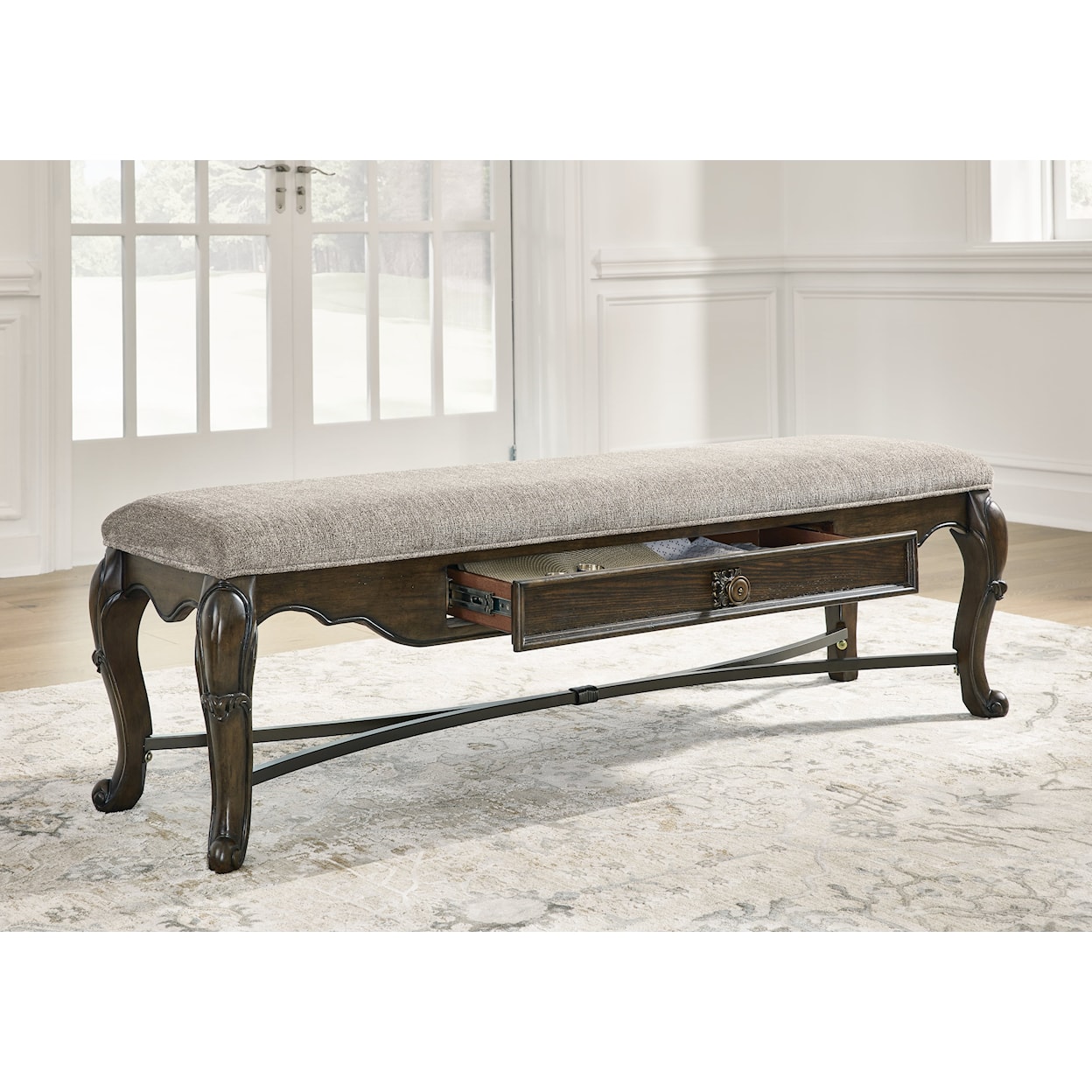 Signature Design by Ashley Furniture Maylee Upholstered Storage Bench