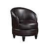 Steve Silver SONA SONA BROWN PU SWIVEL ACCENT CHAIR | .