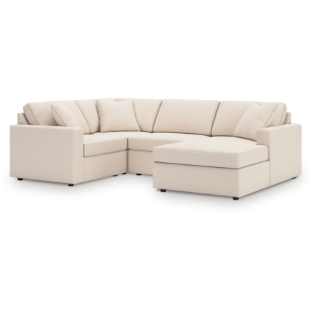 4-Piece Sectional With Chaise