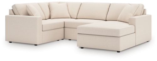 4-Piece Sectional With Chaise