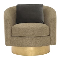Camino Fabric Swivel Chair Without Pillows