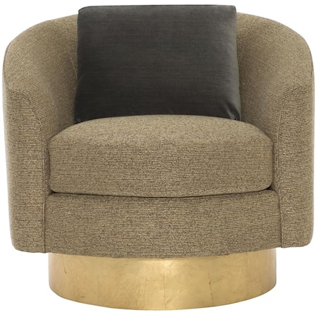 Camino Fabric Swivel Chair Without Pillows