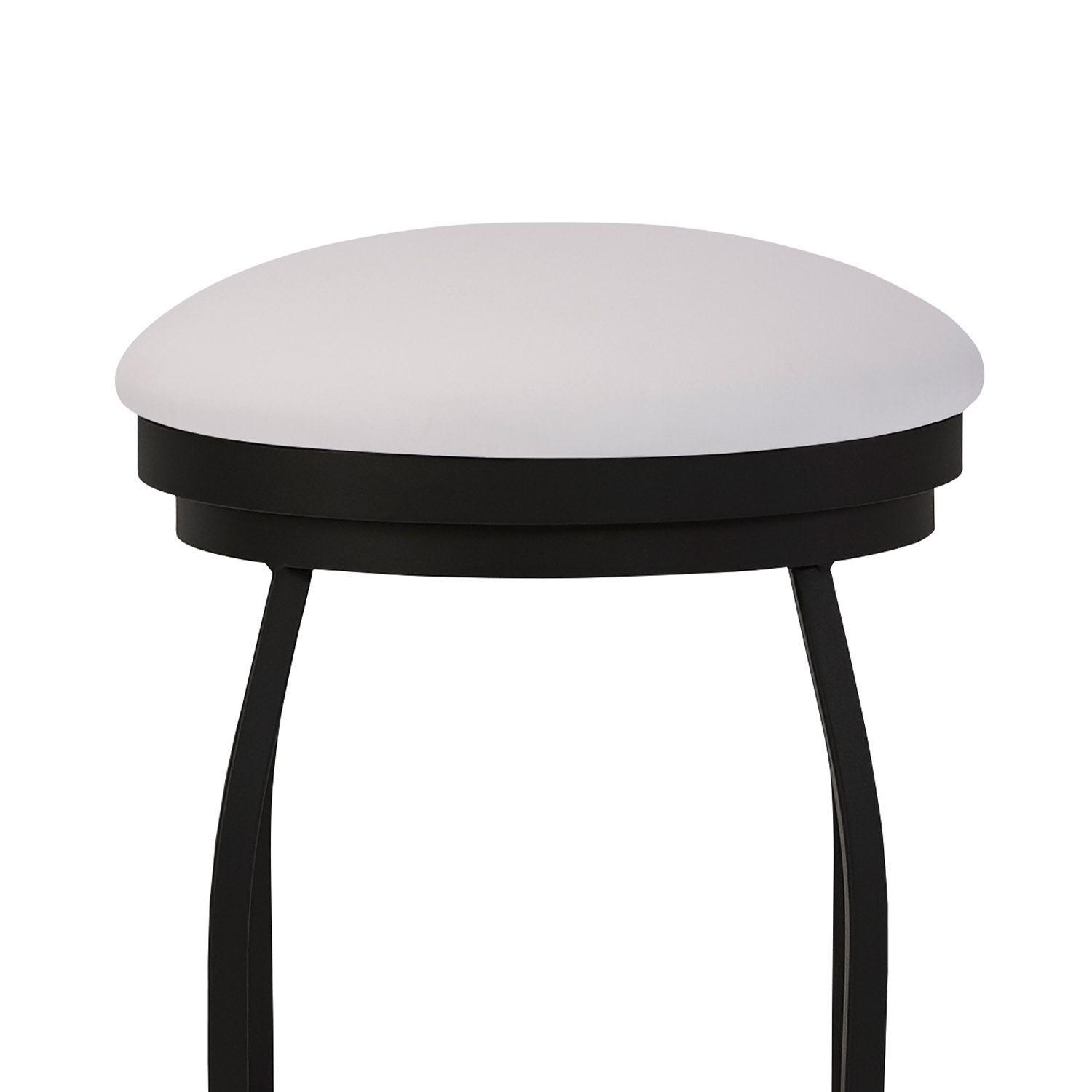 Wesley Allen BERKELEY Flat Swivel Backless Barstool With No Welt