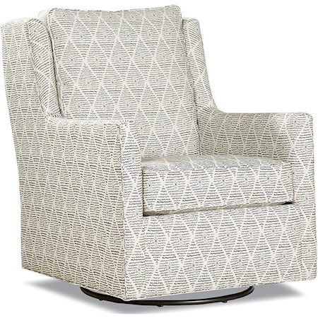 Swivel Glider Chair with Track Arms