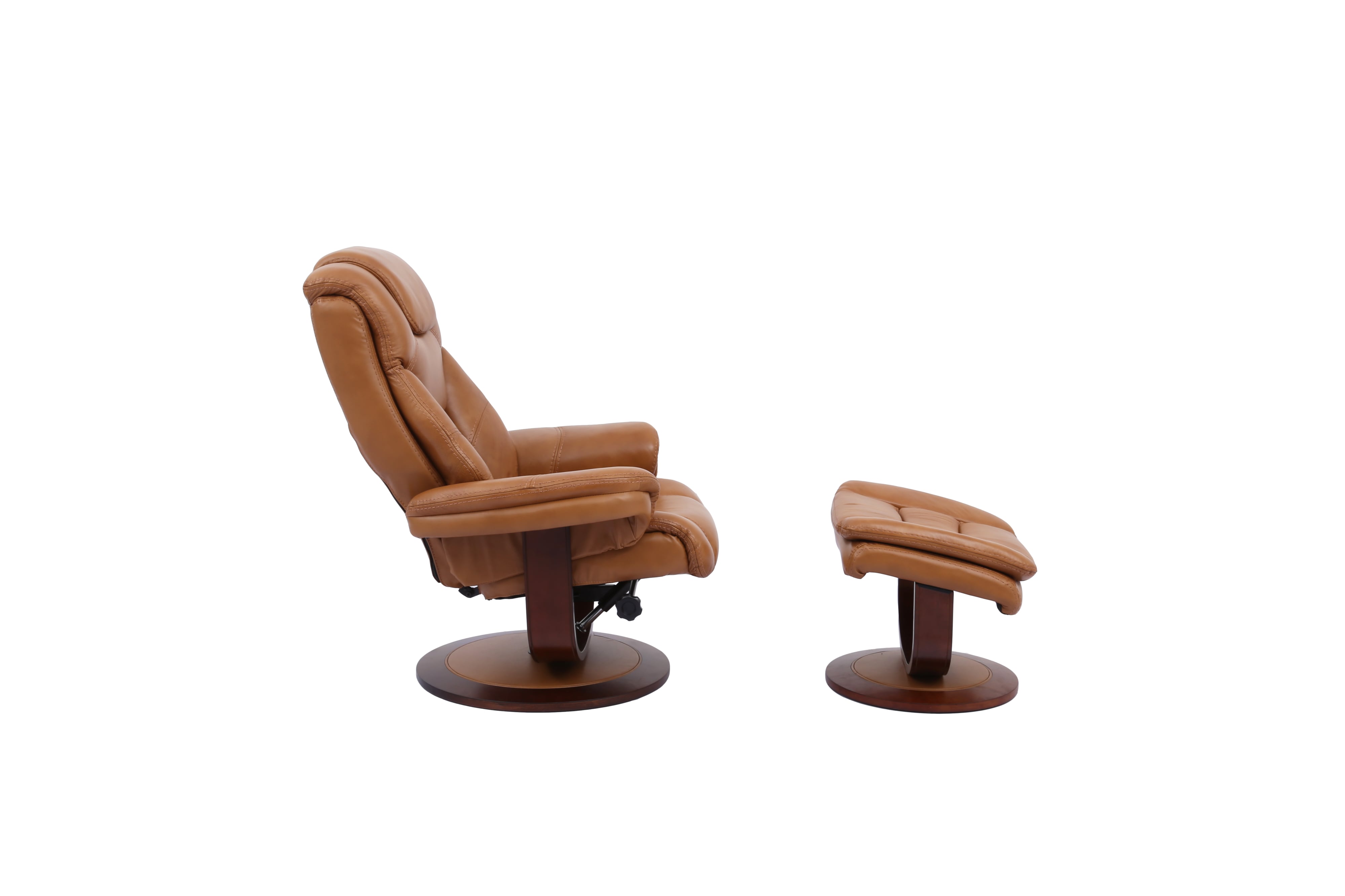 Reclining Swivel Chair and Ottoman