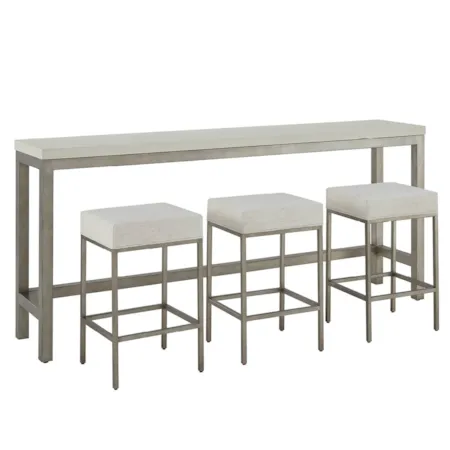 Console Table with Stools