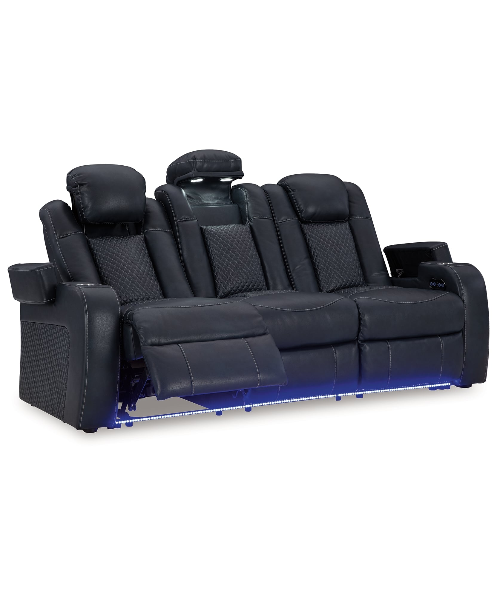 Pwr Rec Sofa With Adj Headrest