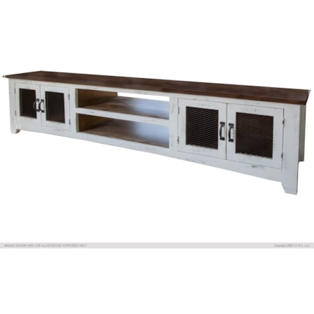 93" 4-Door TV Stand