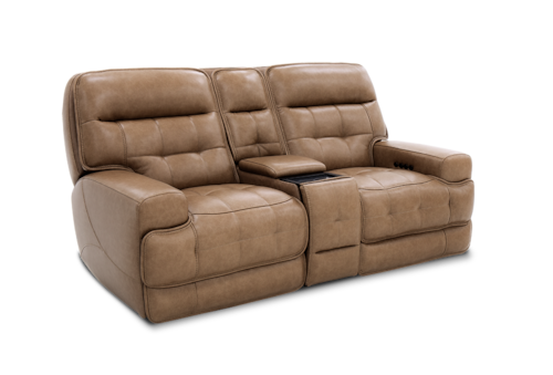 Casual Power Reclining Loveseat with Console and Zero Gravity