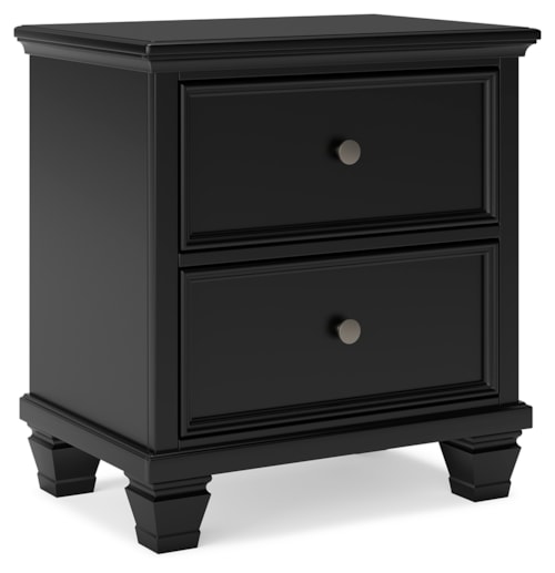 Casual 2-Drawer Nightstand