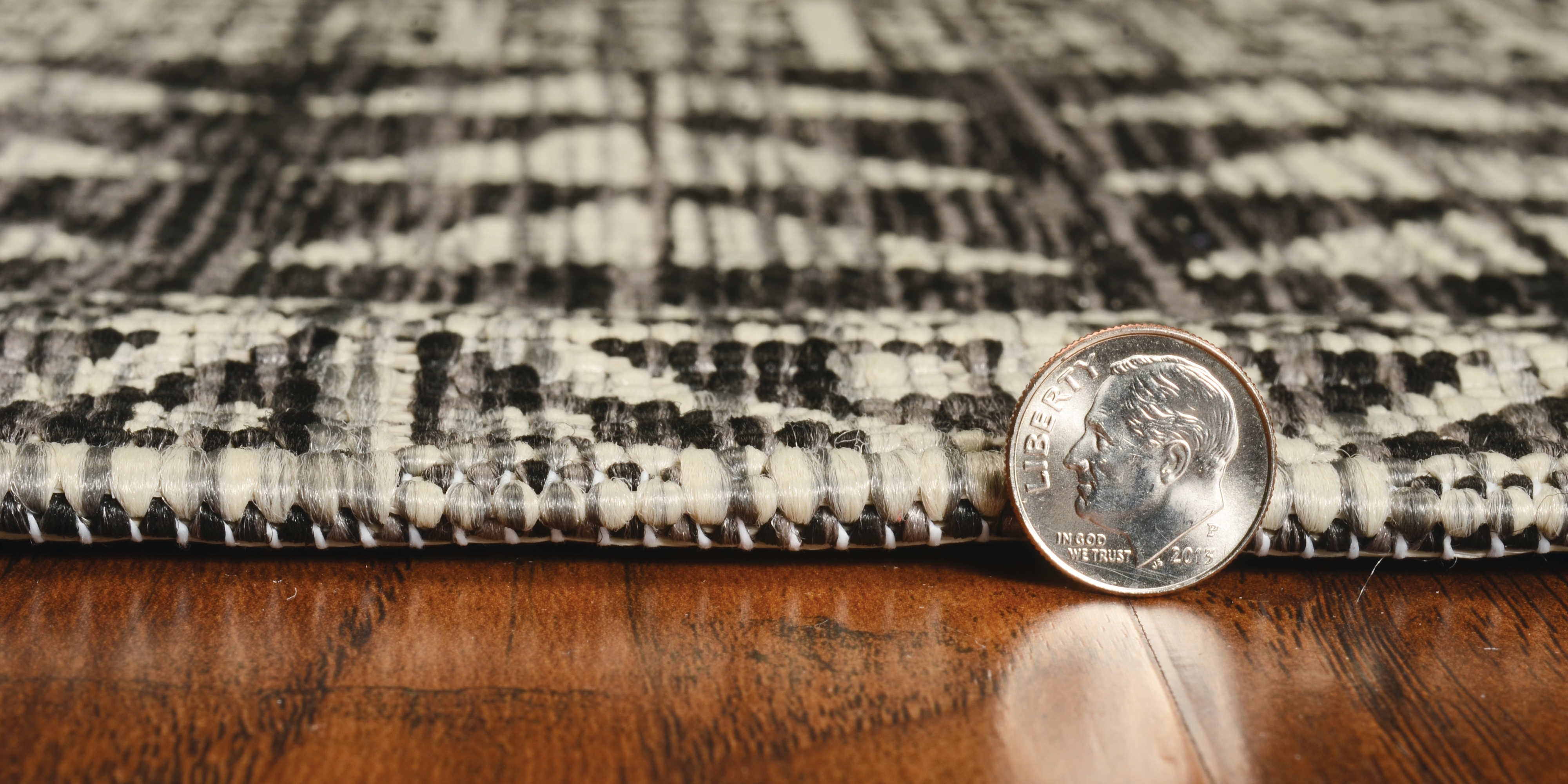 7'10" x 10'10" Charcoal Tribe Rug